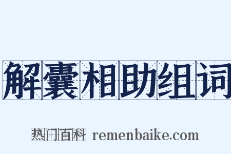 解囊相助组词是什么意思的图片